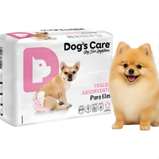 Fralda Higiênica Cachorro Fêmea 12 Un Descartável  P M G Para Cio Passeios Viagens Dogs Care Cães em Oferta na Shopee