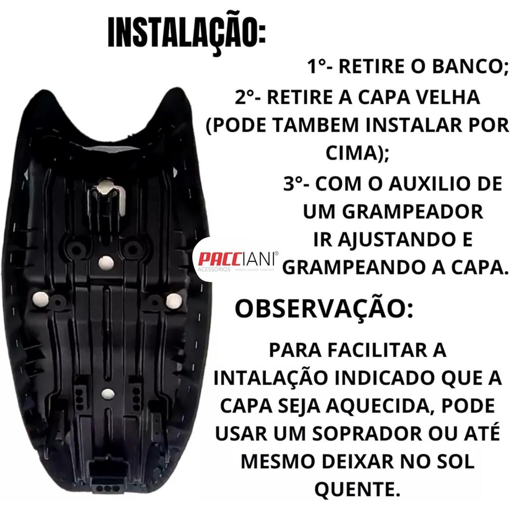 CAPA MAIS GROSSA BANCO YBR 125 todos os anos