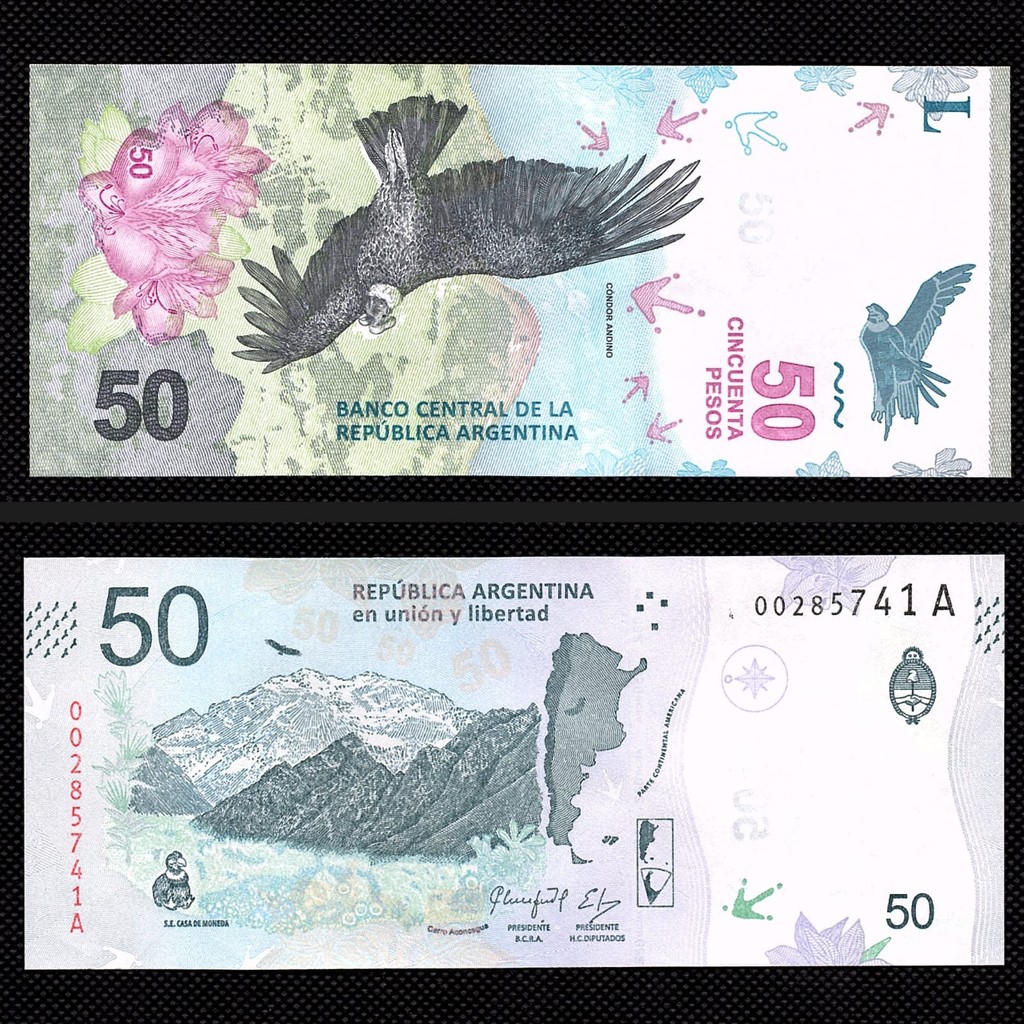 Cédula de 50 Pesos da Argentina FE