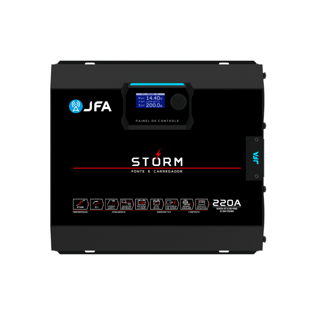 Fonte Automotiva Storm 220a Bivolt Jfa Carregador em Oferta na Shopee