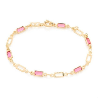 Pulseira Infantil  Rommanel Peças Retangular Cristais 551617 em Oferta na Shopee