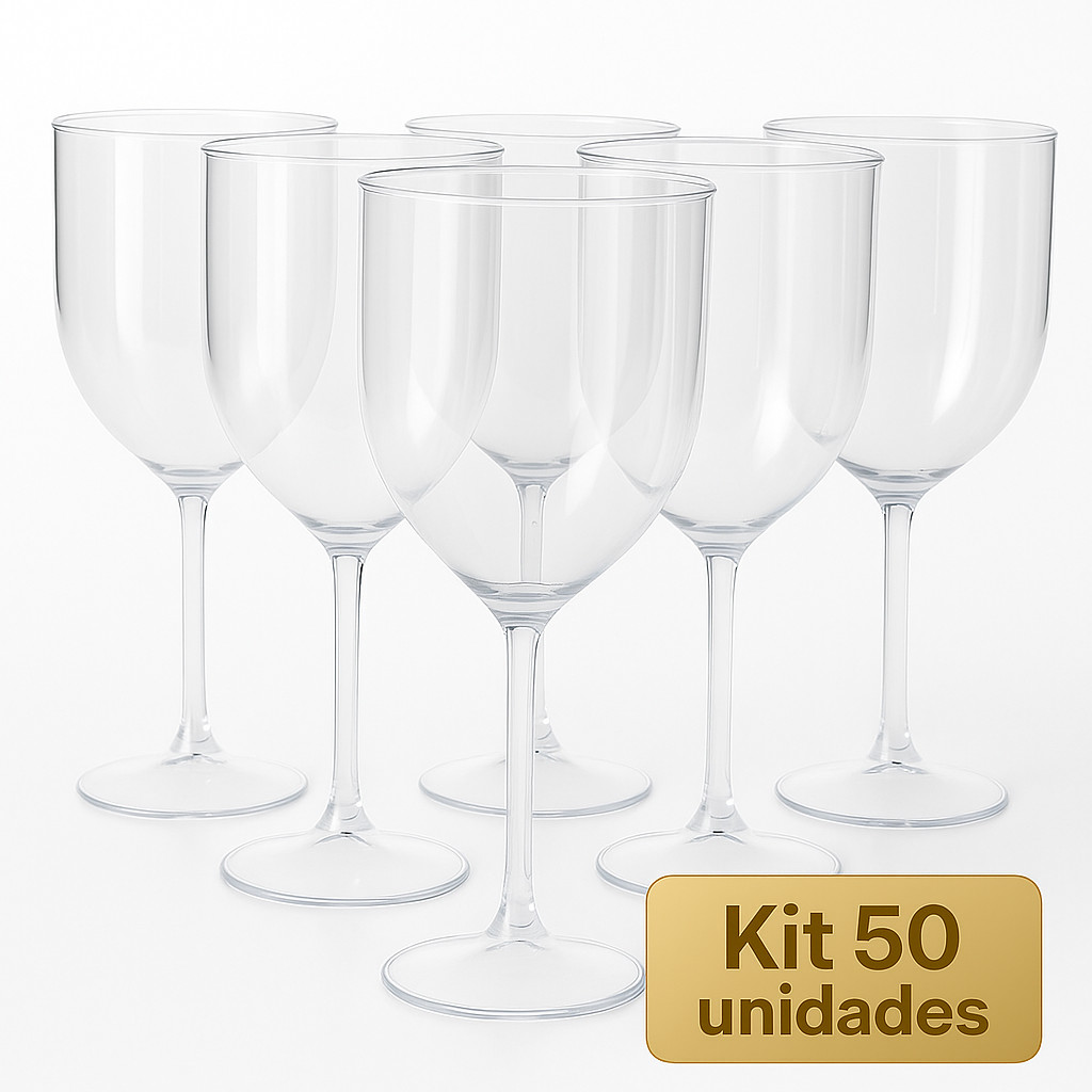 Taças Vinho Acrílico Cristal Resistente 330ml Luxo Natal em Oferta na Shopee