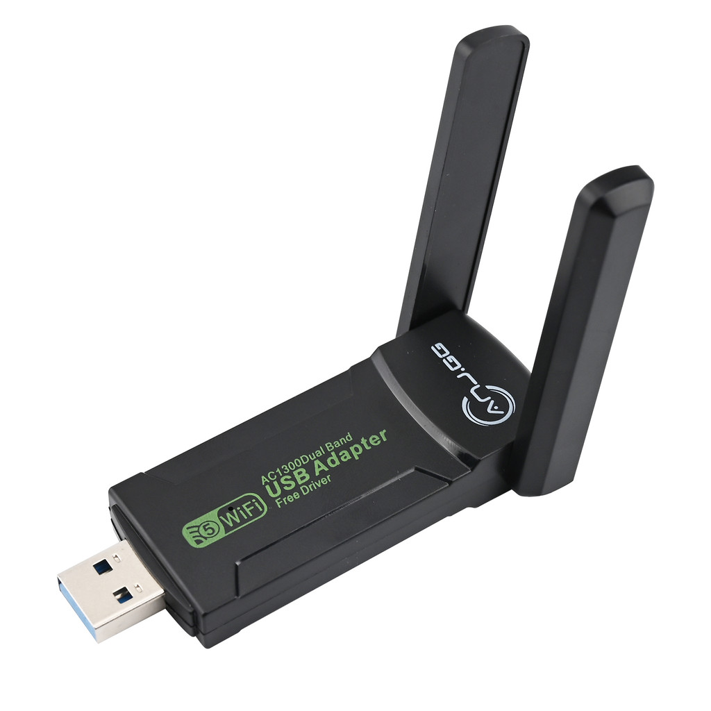 Adaptador Wi-Fi USB 3.0 Dual Band 5GHz/2.4GHz 1300Mbps Alta Velocidade para Streaming e Trabalho