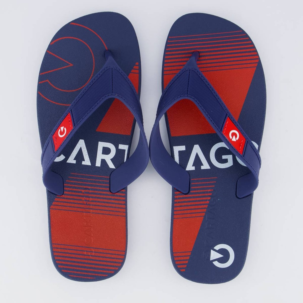 Chinelo Cartago Dakar Marinho e Vermelho em Oferta na Shopee