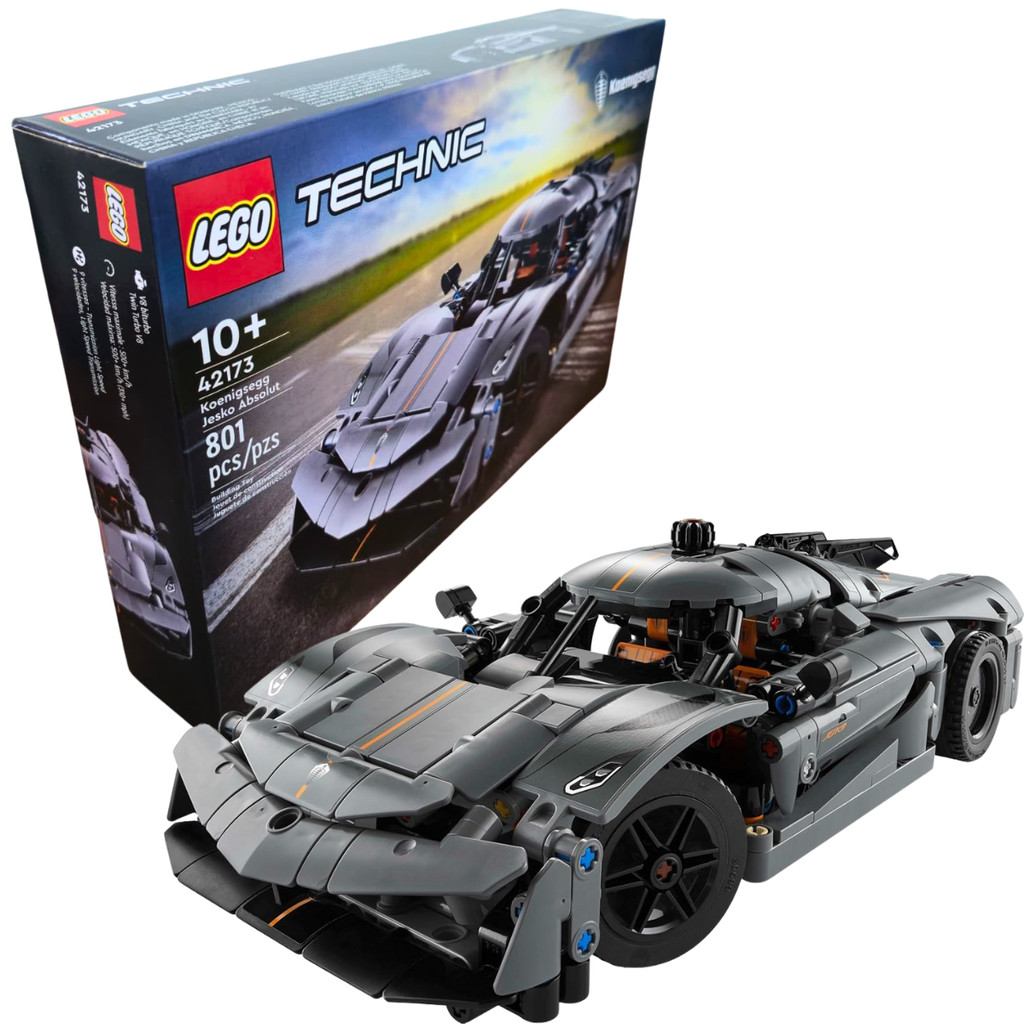 Lego HiperCarro Koenigsegg Jesko Absolut Cinza 42173