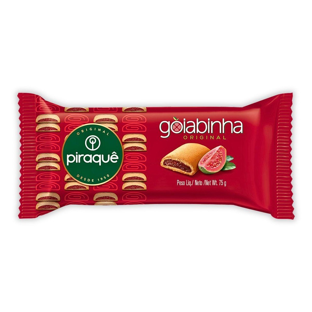 Biscoito Recheio Goiabinha 75G Piraquê Pacote