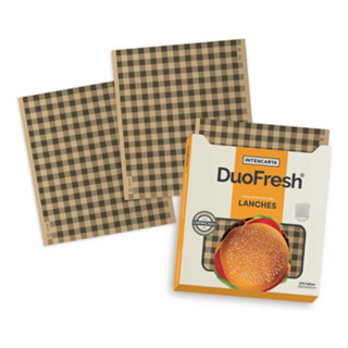 Papel Acoplado Duofresh Kraft 33x37cm 500un Para Delivery em Oferta na Shopee