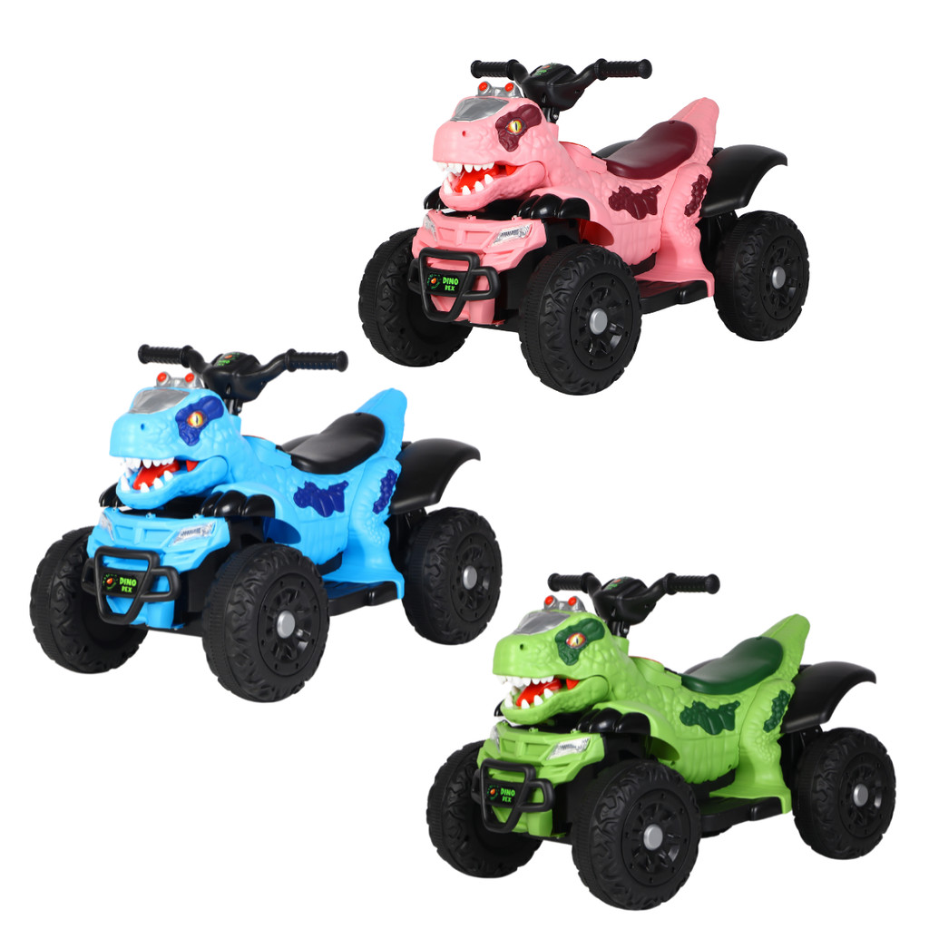 Quadriciclo Elétrico Infantil Marcha Frente/Ré Dino MaxiToys em Oferta na Shopee