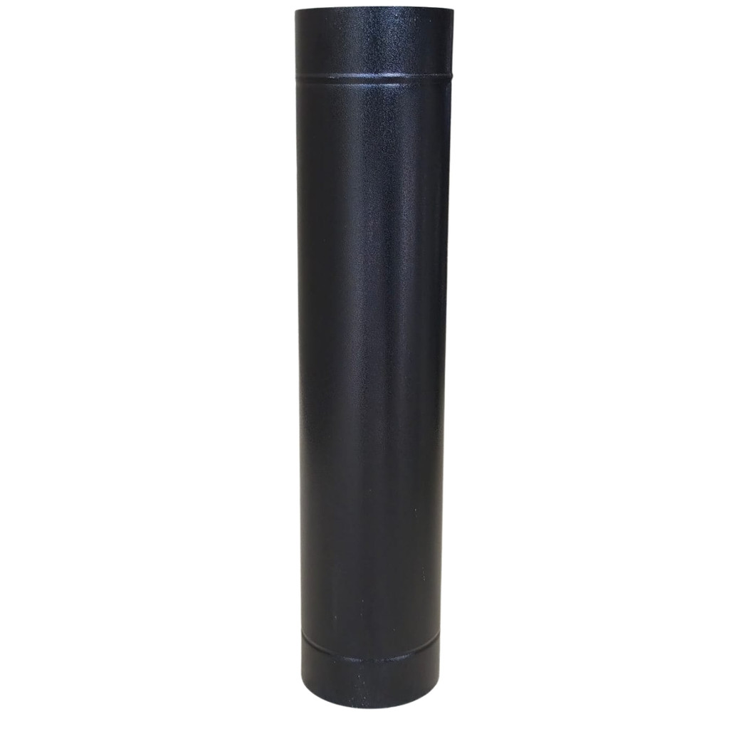 Duto 5 Polegadas Preto Chaminé Churrasqueira Lareira 60cm