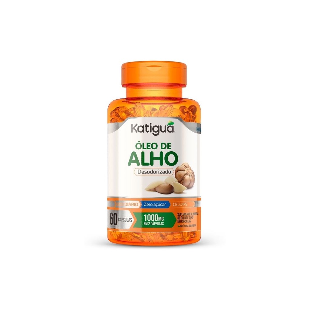Óleo de Alho Em Cápsulas 100% Puro 60 cápsulas Premium Fortalece Imunidade