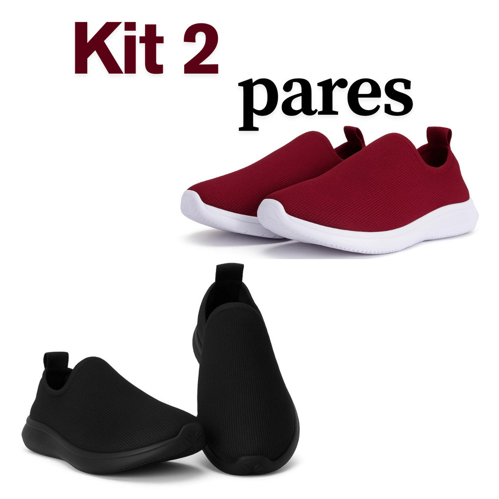 2 pares Tênis Meia Feminino Sem Cadarço para Caminhada Corrida Versátil em Oferta na Shopee