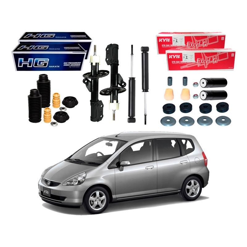 Kit Amortecedor Dianteiro Traseiro´ Fit 1.4 2003 A 2008