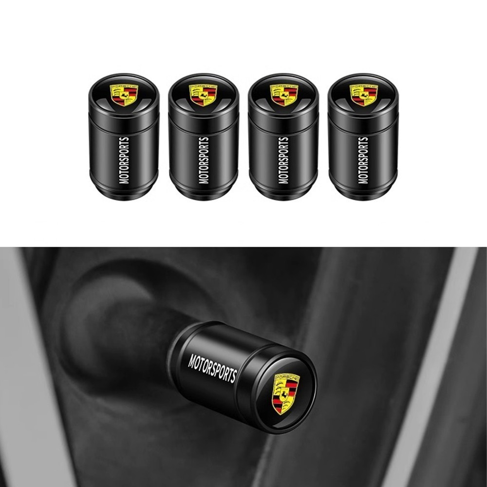 4 Unidades Porsche 911 GT3 GTS GTR 718 917 Taycan Macan Cayman Boxster Panamera Tampas Tampa De Ar Acessórios Para Carro