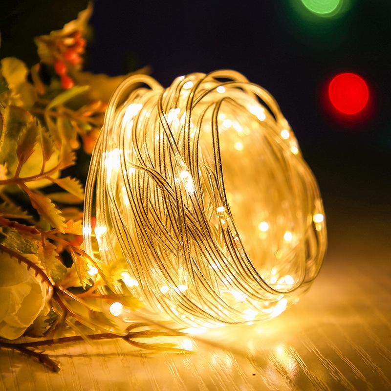 Granfei USB 10/20metros Decoração para árvore de Natal  100/200 luzes LED  à prova d'água 1UN - 3UN