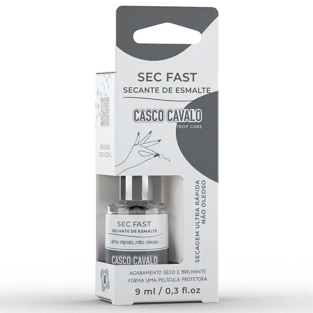 Secante De Esmalte Sec Fast Seco E Brilhante 9ml Casco Cavalo