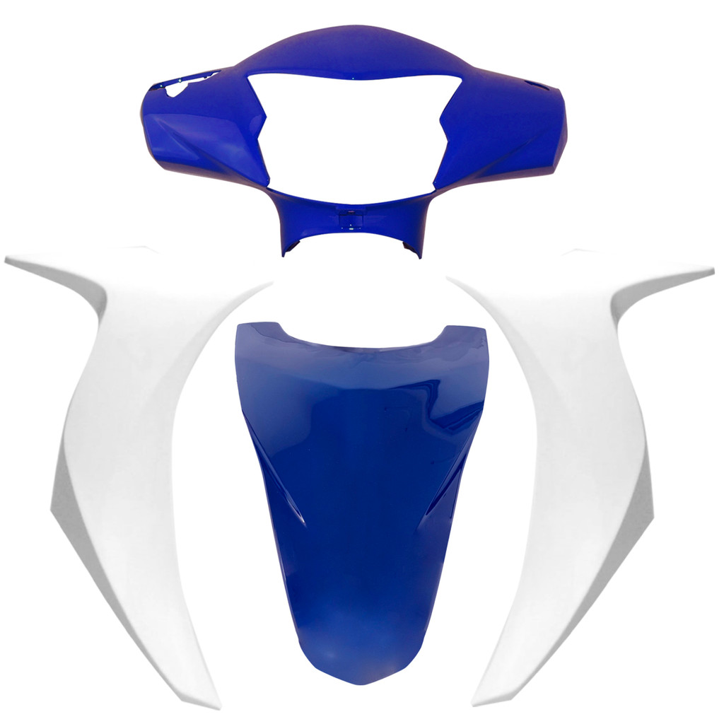 KIT CARENAGEM  BIZ 125 2018 A 2024 FREIO A DISCO CARENAGEM DO FAROL E BICO FRONTAL