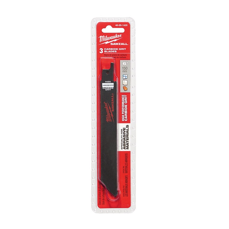 LAMINA SERRA SABRE 6" METAL DURO COM 03 PCS 48-00-1420 MILWAUKEE