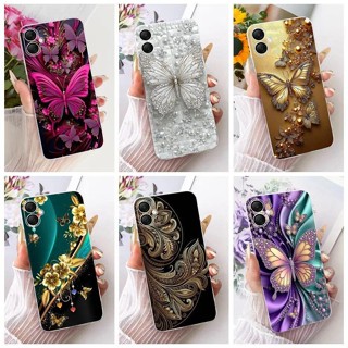 Para Samsung Galaxy A07 4G Caso SM-A075F Luxo Borboleta Pintado Capa De Silicone Macio A07 A 06 A06 Embalagem em Oferta na Shopee
