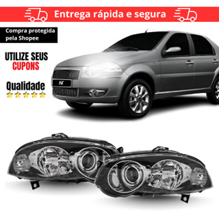 Par/Un Farol Dianteiro Palio Siena 2008 Á 2012 Cromado em Oferta na Shopee