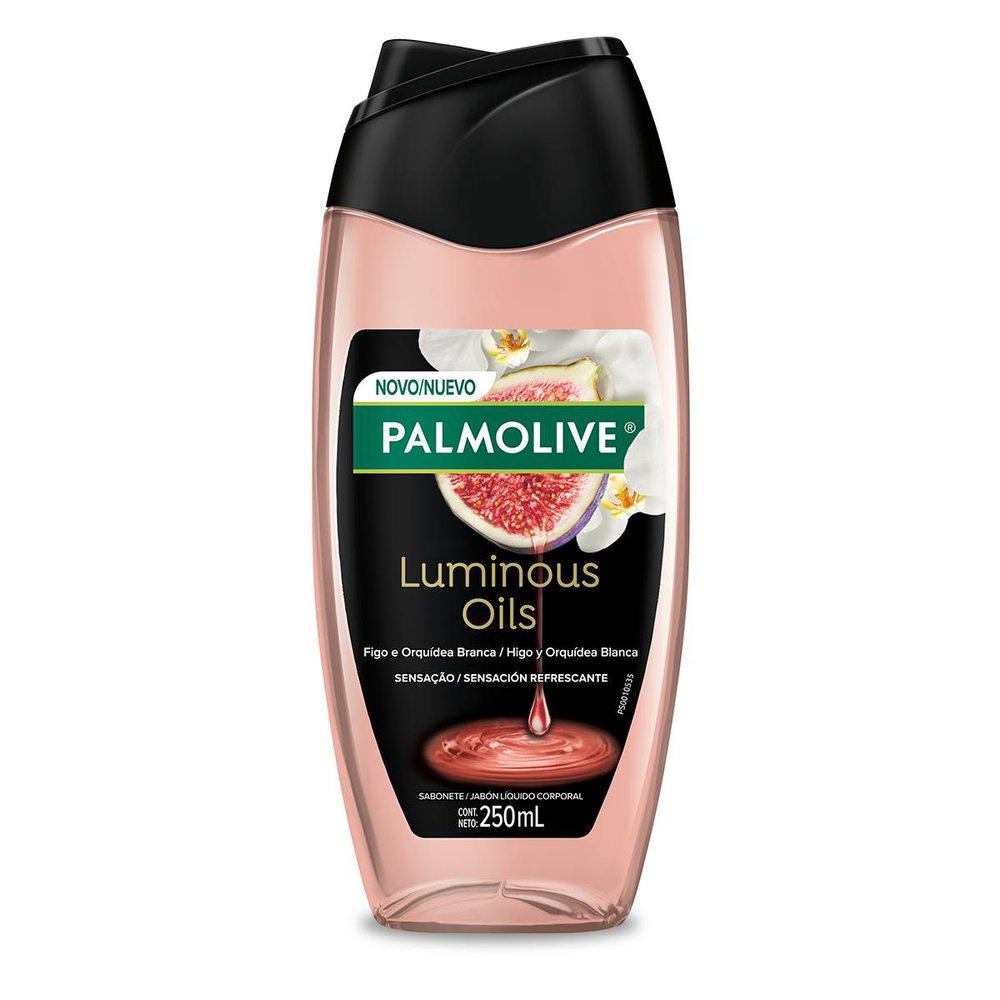 SABONETE LÍQUIDO PALMOLIVE LUMINOUS OILS FIGO E ORQUÍDEA BRANCA 250ML em Oferta na Shopee