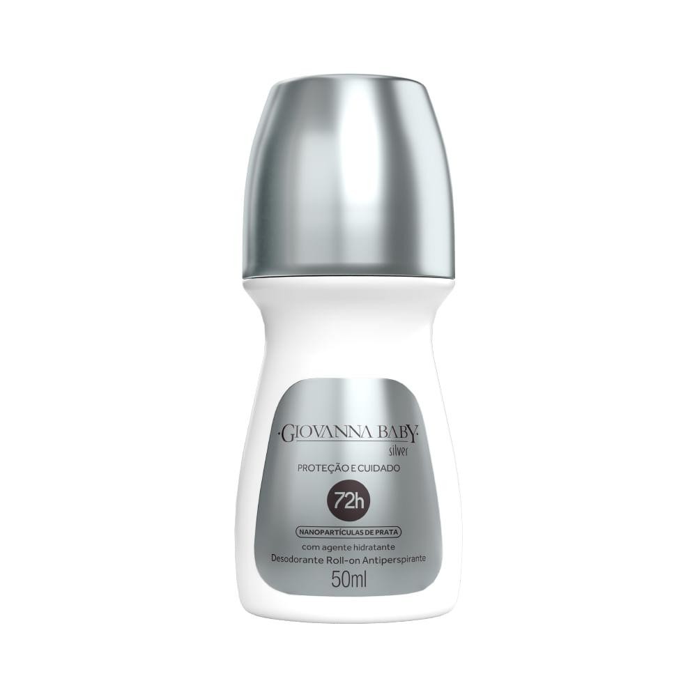 Desodorante Giovanna Baby 50Ml Roll On Silver em Oferta na Shopee