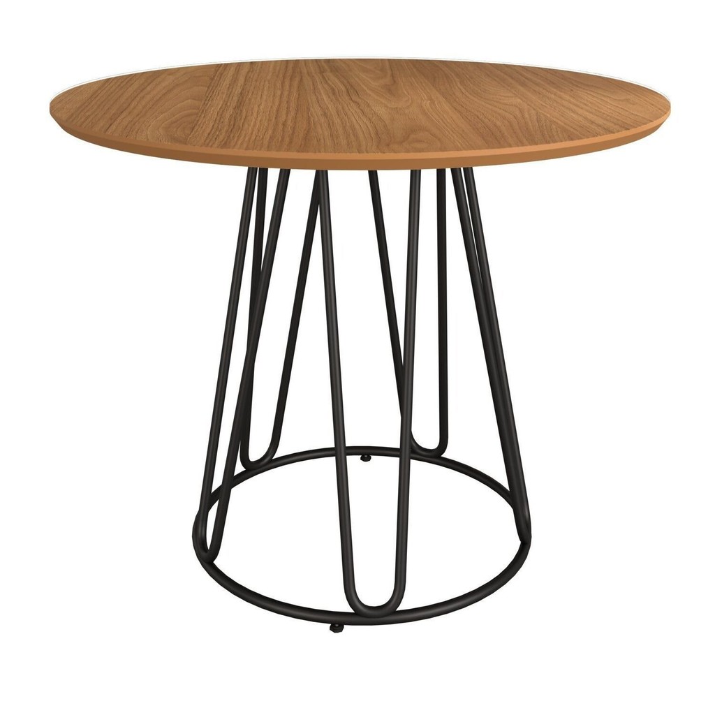Mesa para Sala de Jantar Redonda 90cm Mdf Ômega em Oferta na Shopee