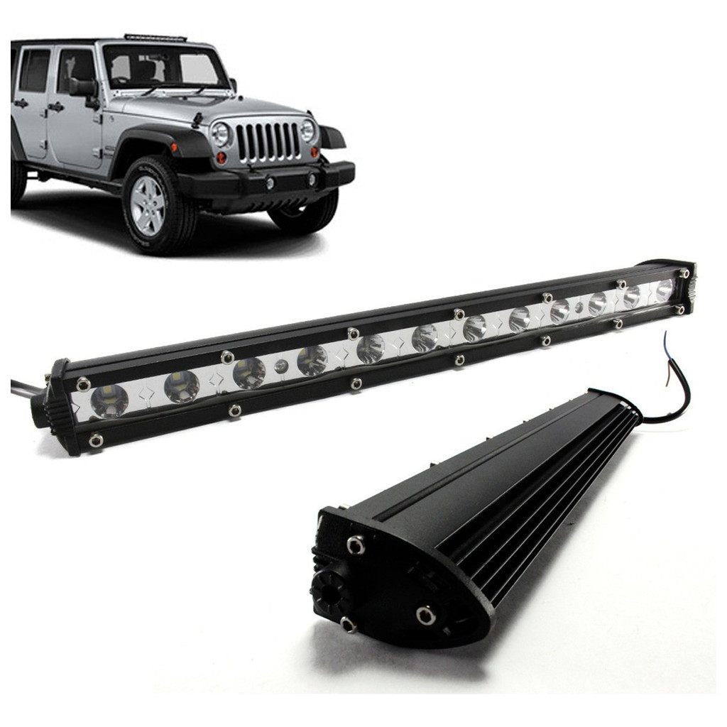 FAROL AUXILIAR LUZ NOTURNA LED 36W 38CM VPL-7406 BARRA DE LEDS SLIM P/ OFF ROAD