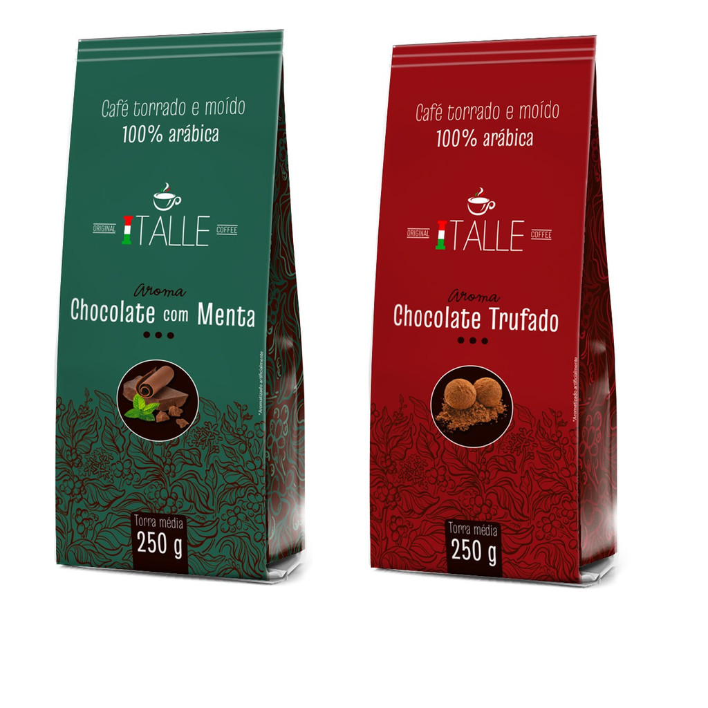 Café Aromatizado Café Torrado E Moído Com Menta E Trufado