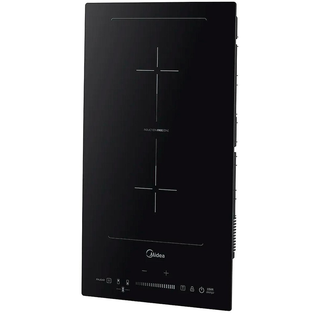 Cooktop 2 Bocas Midea Indução Touch Vitrocerâmica Preto 220V