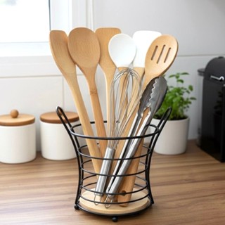 Porta Talheres Organizador de Utensílios Domésticos Pratico Bancada Cozinha Bancada Luxo Elegante em Oferta na Shopee