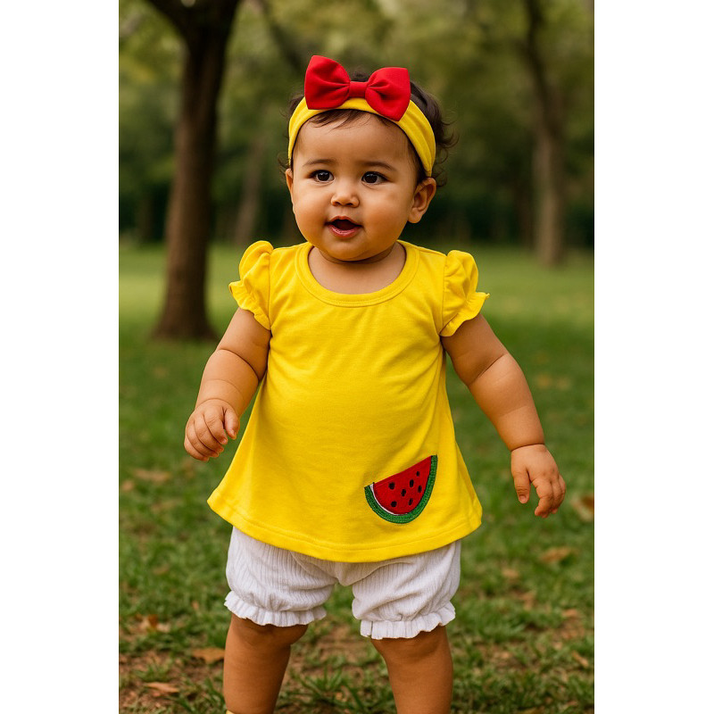 Fantasia Magali, Mônica Mesversário Festa Temática Magali Turma da Mônica Bebê Infantil