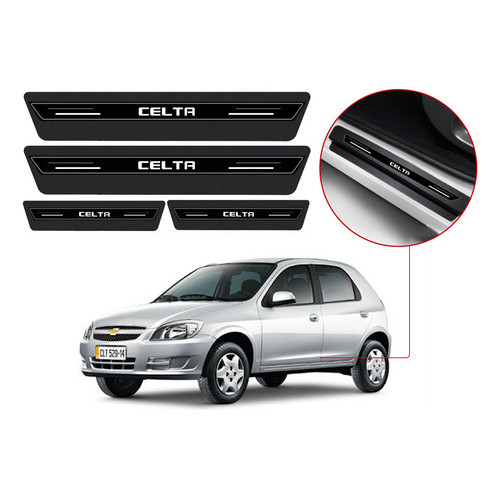 Soleira De Porta Resinada Platinum Chevrolet Celta Preto