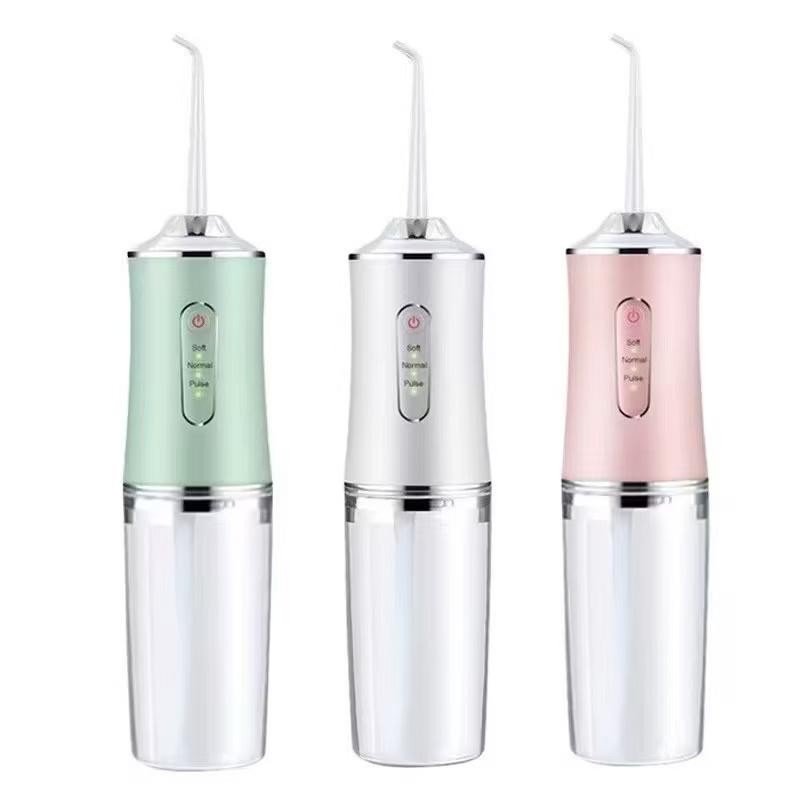 Irrigador Bucal USB Multifuncional 3 em 1 Jato Água Fio Dental Limpador Dentes