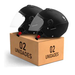 Kit 2 Capacete Aberto Pro Tork New Atomic Solid