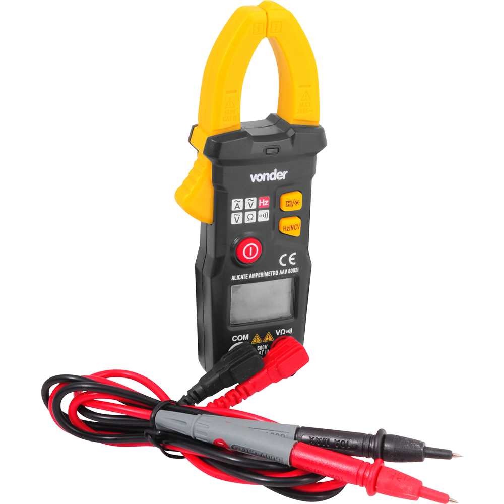 Alicate Amperímetro Digital Inteligente AAV 6002I Vonder em Oferta na Shopee