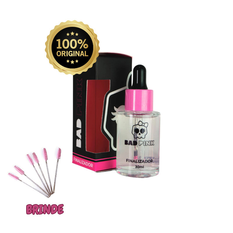 Finalizador Bad Pink Para Extensão De Cílios Retenção 30ml