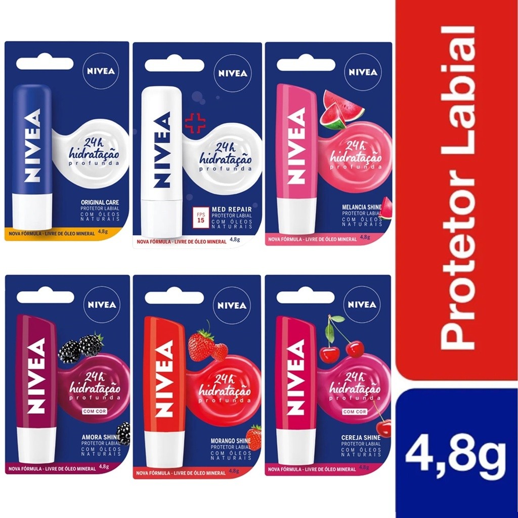 Nivea Protetor Labial hidratante 4,8g