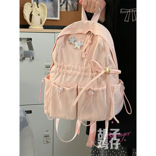 Menina de alto valor pequena mochila feminina versão coreana estudante mini mochila cor sólida simples All-match Casual 