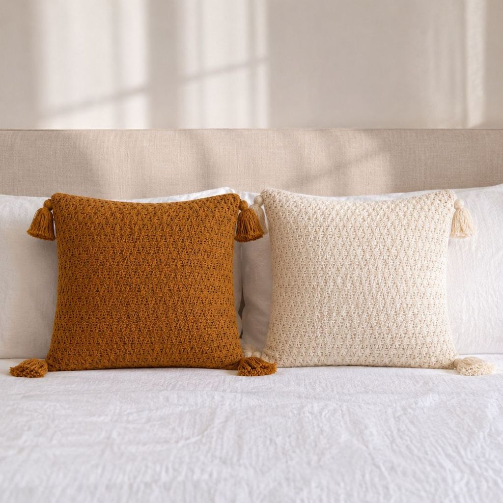 Capa de Almofada Renda 45x45 Charmosa Decorativa Sala Quarto Sofá Poltrona Moderna
