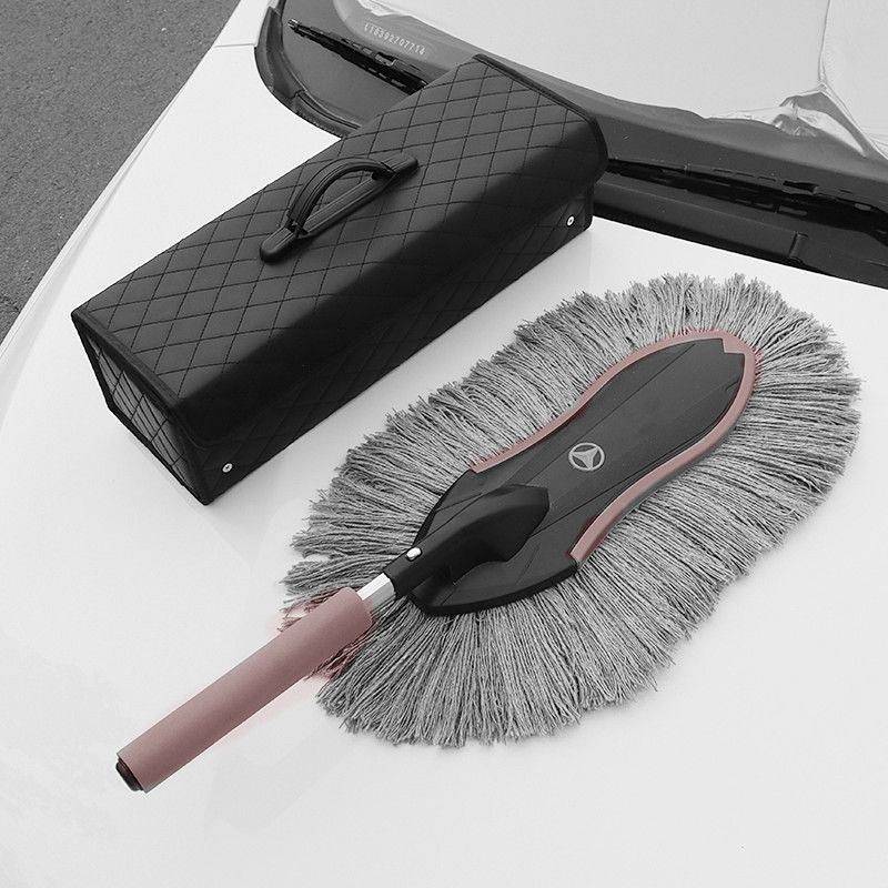 Car Duster Telescopic Dust Sweeping Soft Bristle Brush Car Cleaning Special Tools T1tf