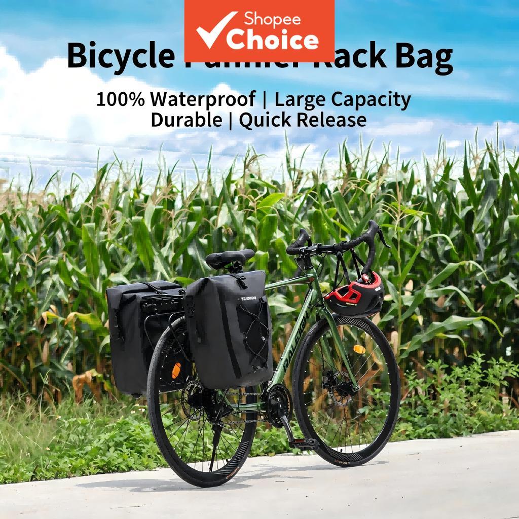 RZAHUAHU Pannier Impermeável Bolsa 25L Rack Traseiro Pacote De Bagagem De Sela Durável Para Ciclismo