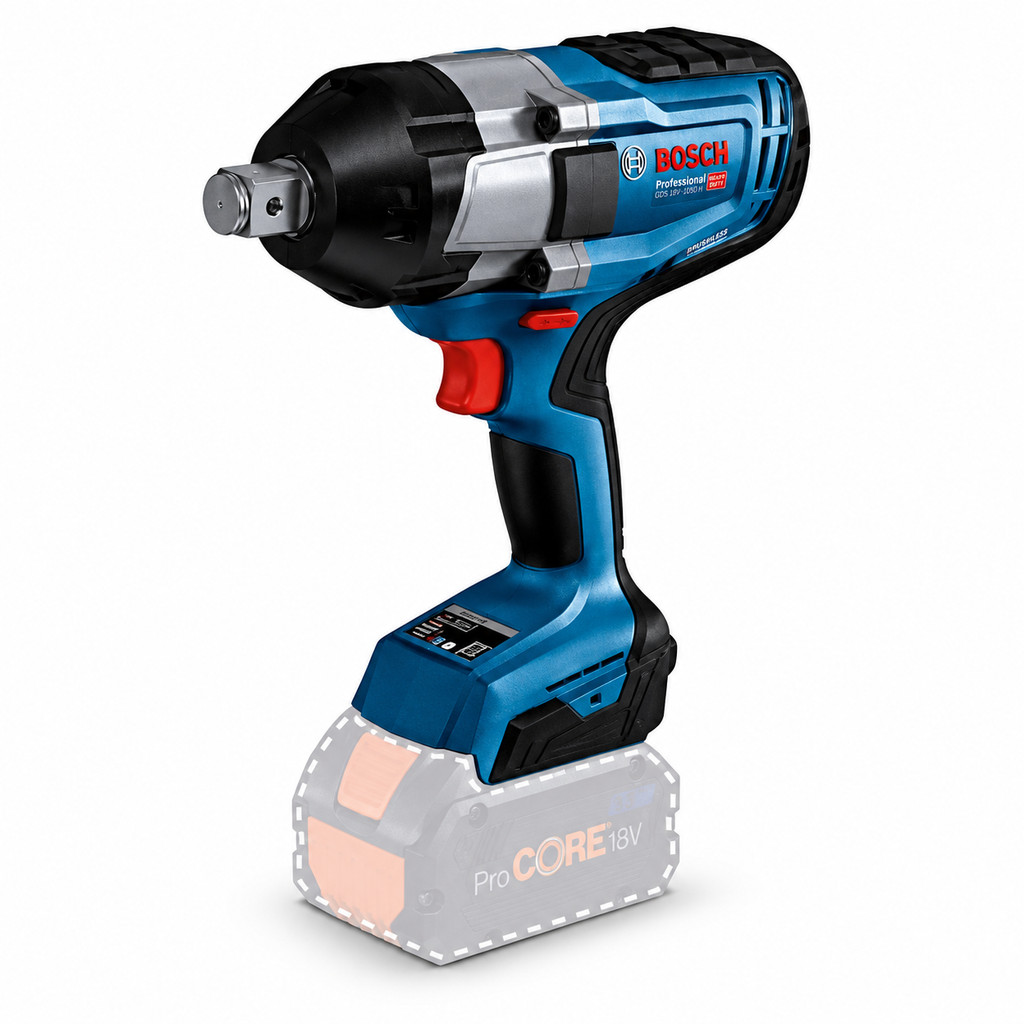 Chave de Impacto GDS 18V-1050 H Bosch Biturbo Brushless 3/4" a Bateria 18V