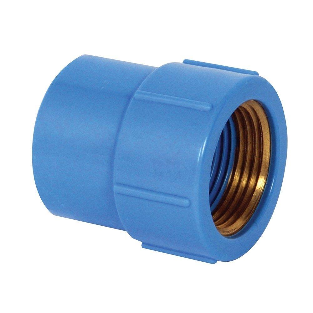 Luva Soldável Krona com Bucha Latão 25x3/4 Azul - Embalagem com 20 Unidades