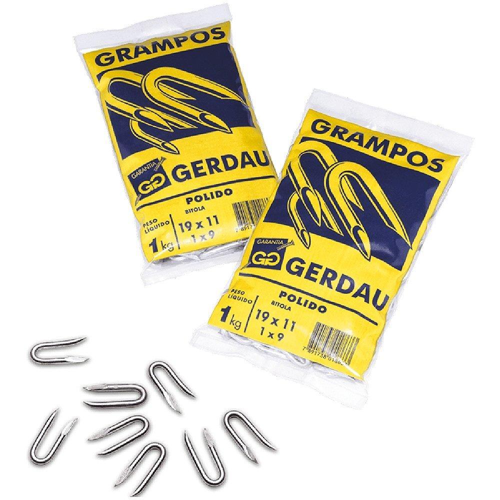 Grampos Gerdau para Cerca Galvanizado 7/8x9 1kg - Embalagem com 20 Unidades