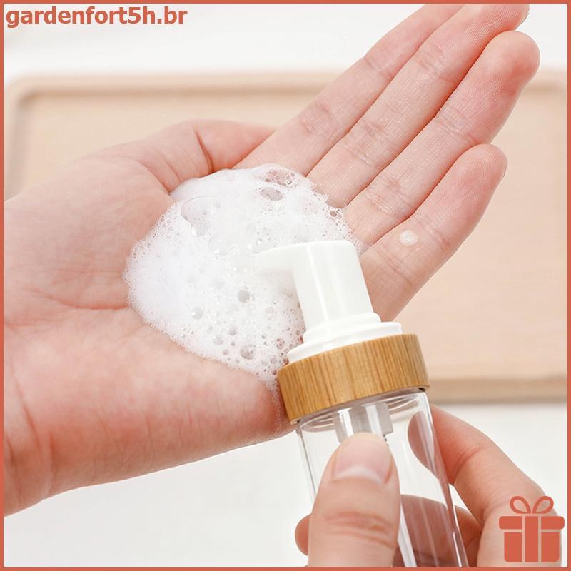 GARDE 150ml Viagem Bomba De Espuma De Bambu Garrafa Vazia Rosto Limpador Garrafas Cosméticas Shampoo Dispensador De Sabã