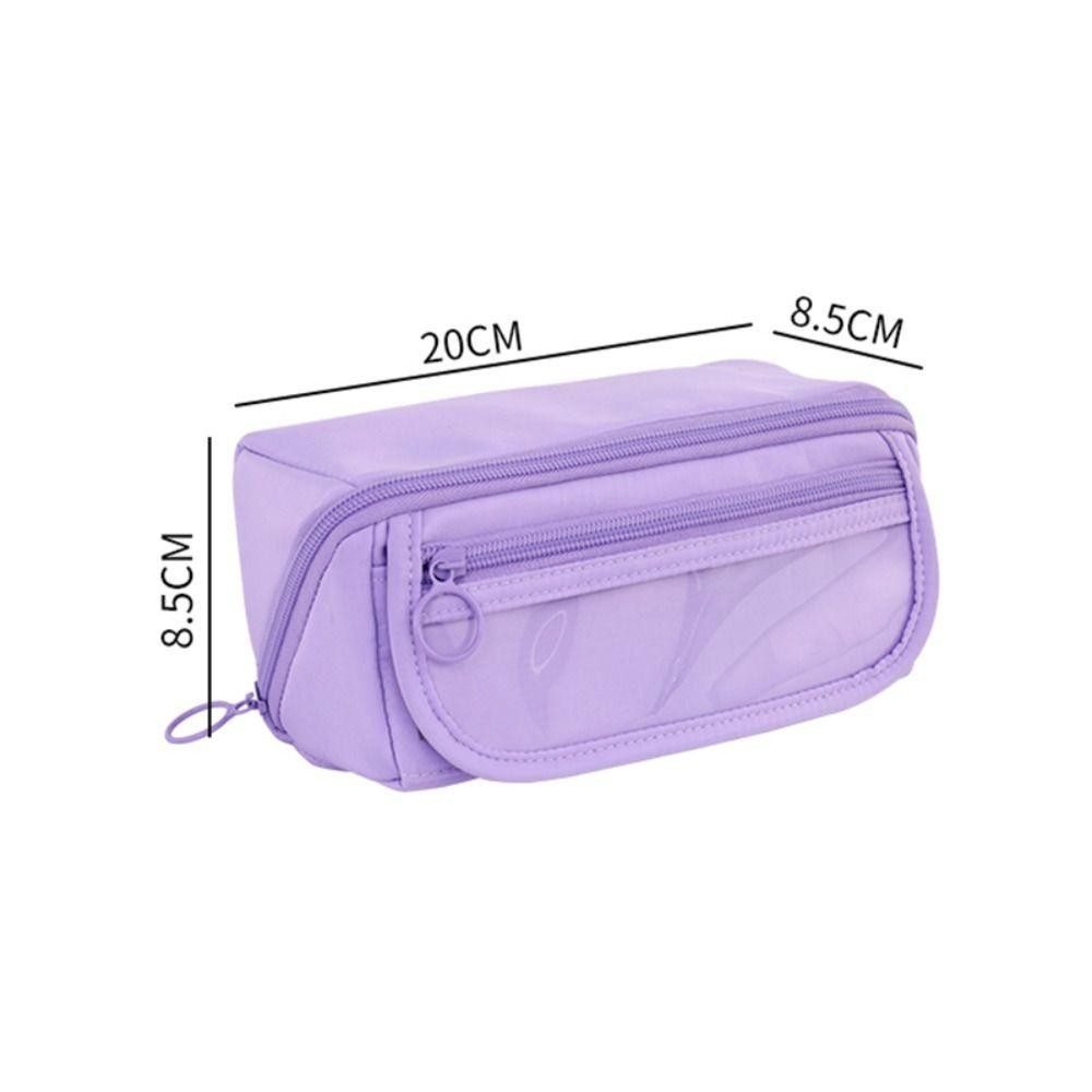 Bolsa Para Caneta PARPERTY1 , Lápis À Prova D'água De Grande Capacidade , Estudante De Caixa De Cor Sólida De 9 Camadas