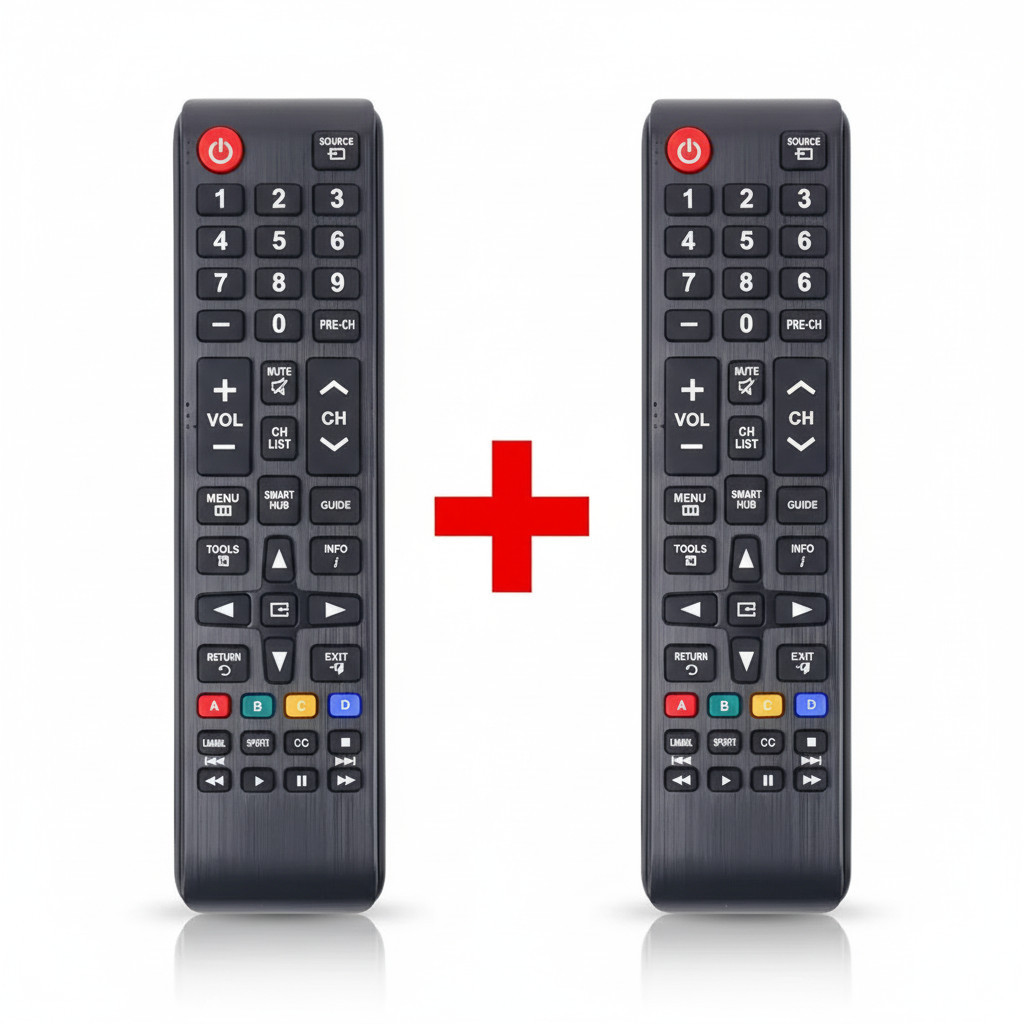Kit 2 Controle Remoto Samsung UN32 UN40 UN43 UN50 UN55 Universal