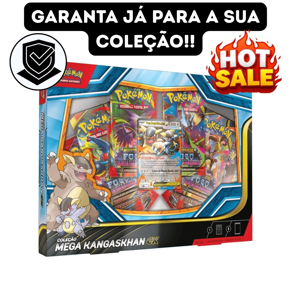 Copag | Box Pokemon TCG - Coleção Mega Kangaskhan / EX top