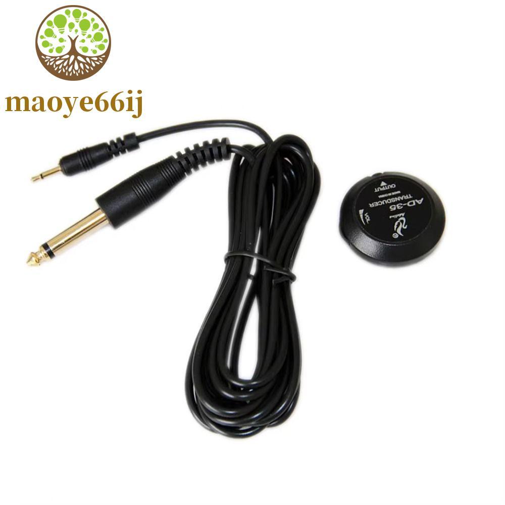 MAOYE66 Mini Captador De Som , Transdutor Stick 3 Metros Cabo Guitarra , Amplificador Piezo AD-35