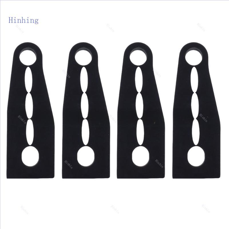 Hinhing 4X Almofadas Absorção Choque Para Fechadura Automotiva, Redução Ruído Borracha Preta Adequ